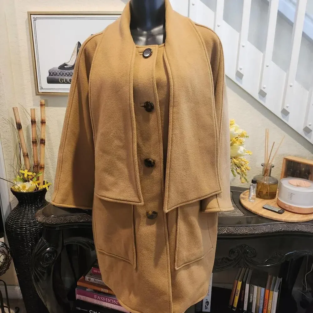 Tory Burch Chelsea wool scarf coat